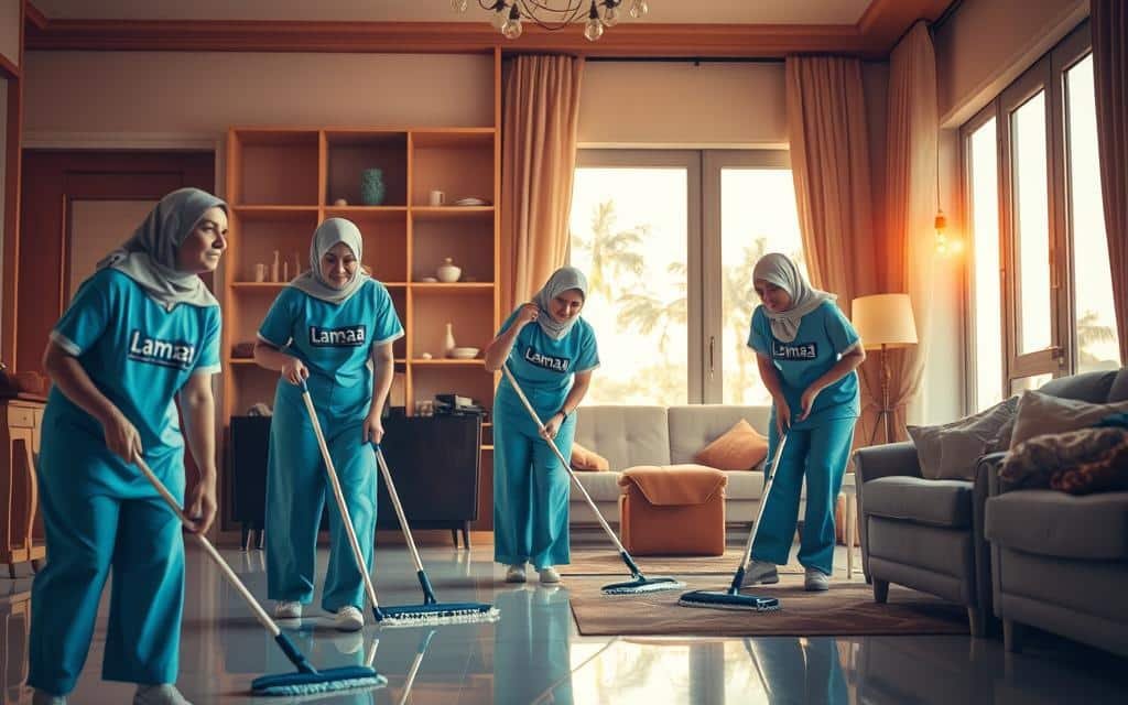 عاملات نظافة بالرياض